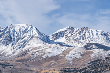 The Sierra Nevada is a mountain range. Lee Vining, California, Mono County