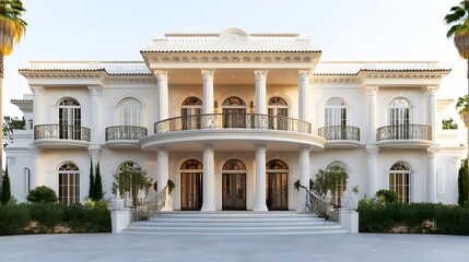 High Quality Luxury House In White Background