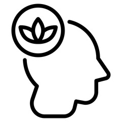 Mindfulness Icon for Mental Wellness