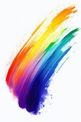 Rainbow Brush Stroke