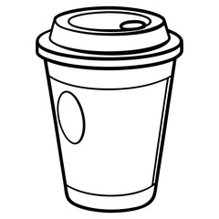 Simple Coffee Cup Vector Illustration