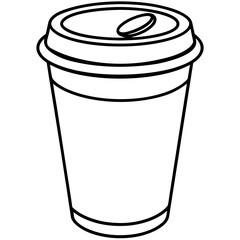 Simple Coffee Cup Vector Illustration