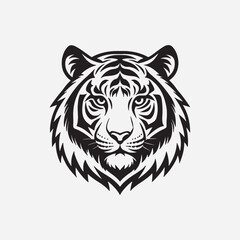 Discover a stunning tiger head silhouette design, perfect for logos, apparel, tattoos, and digital projects. High-quality, versatile vector art for bold and creative statements.
