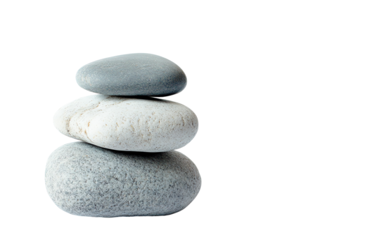 A serene stack of smooth stones, symbolizing balance and tranquility. Perfect for wellness, meditation, or nature-themed projects.