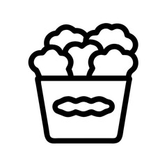 illustration of a chicken nugget icon 