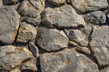 Fototapeta premium Image of Brown pebble stone paving surface. Texture for background usage