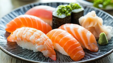 Delicious Assortment of Sushi Platter
