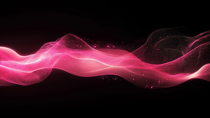 Obraz premium Romantic Abstract Pink Glow with Bokeh and Dreamy Light in the Dark Valentine's Day background