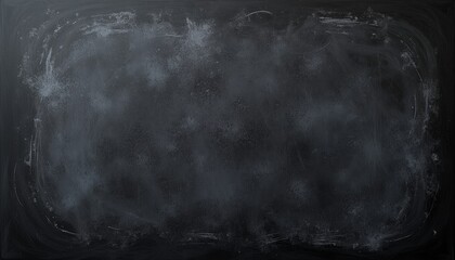 Chalk texture blackboard background with faint white smudges