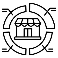 market segmentation Icon