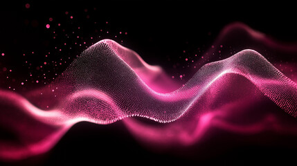 Romantic Abstract Pink Glow with Bokeh and Dreamy Light in the Dark