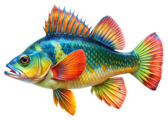 Fototapeta premium tropical fish isolated on white background