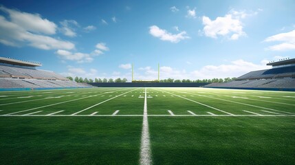 Fototapeta premium A photo of a football practice field