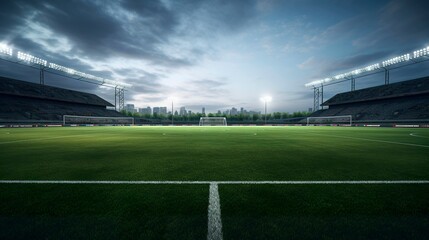 A photo of a football practice field