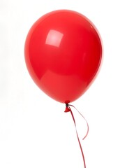 red balloon isolated on white