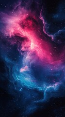 Colorful smock swirls around the black background, unique phone wallpaper