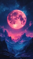 moon and clouds, unique phone wallpaper