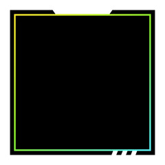 Obraz premium Colorful square gradient background. Social media template vector illustration.