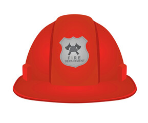 Naklejka premium Fire department helmet. vector illustration