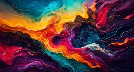 Fototapeta premium Abstract Colorful Swirls