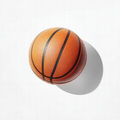 Fototapeta premium A basketball is shown in a white background