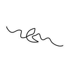 One continuous line drawing of moon