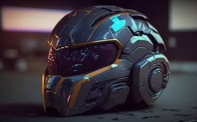 Fototapeta premium Futuristic Helmet Design
