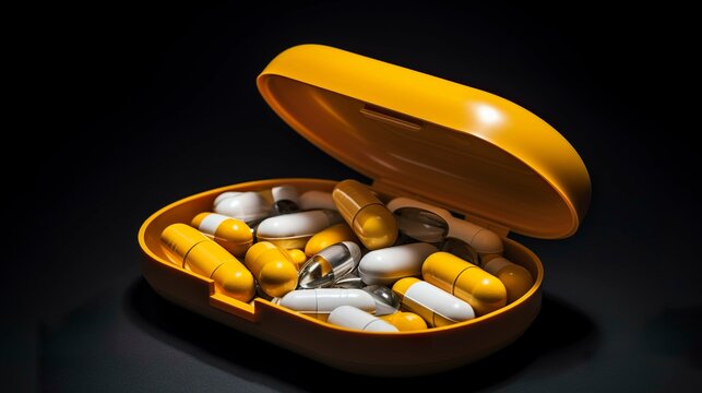 A photo of a pill organizer box.