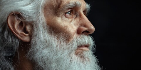 Man with long white beard
