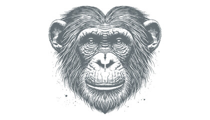 chimpanzee vector  | chimpanzee illustration | chimpanzee silhouette | chimpanzee tattoo | chimpanzee engraving | chimpanzee drawing	