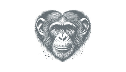 chimpanzee vector  | chimpanzee illustration | chimpanzee silhouette | chimpanzee tattoo | chimpanzee engraving | chimpanzee drawing	