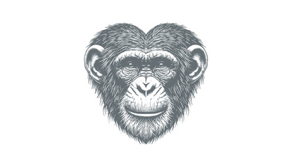chimpanzee vector  | chimpanzee illustration | chimpanzee silhouette | chimpanzee tattoo | chimpanzee engraving | chimpanzee drawing	