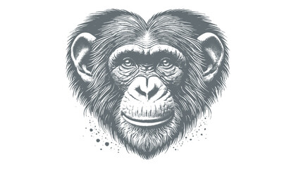 chimpanzee vector  | chimpanzee illustration | chimpanzee silhouette | chimpanzee tattoo | chimpanzee engraving | chimpanzee drawing	