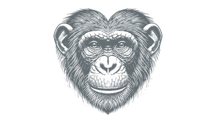 chimpanzee vector  | chimpanzee illustration | chimpanzee silhouette | chimpanzee tattoo | chimpanzee engraving | chimpanzee drawing	