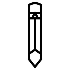 Office Pencil School Line Icon