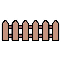 나무 울타리 아이콘