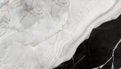 Fototapeta premium Marble Background - Textured of the black marble background. Gold and white patterned natural of dark gray marble