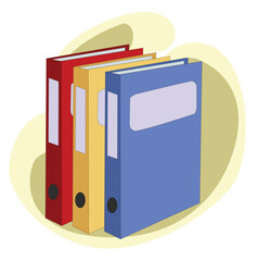 Folders file order realistic paper.
Documents business icon