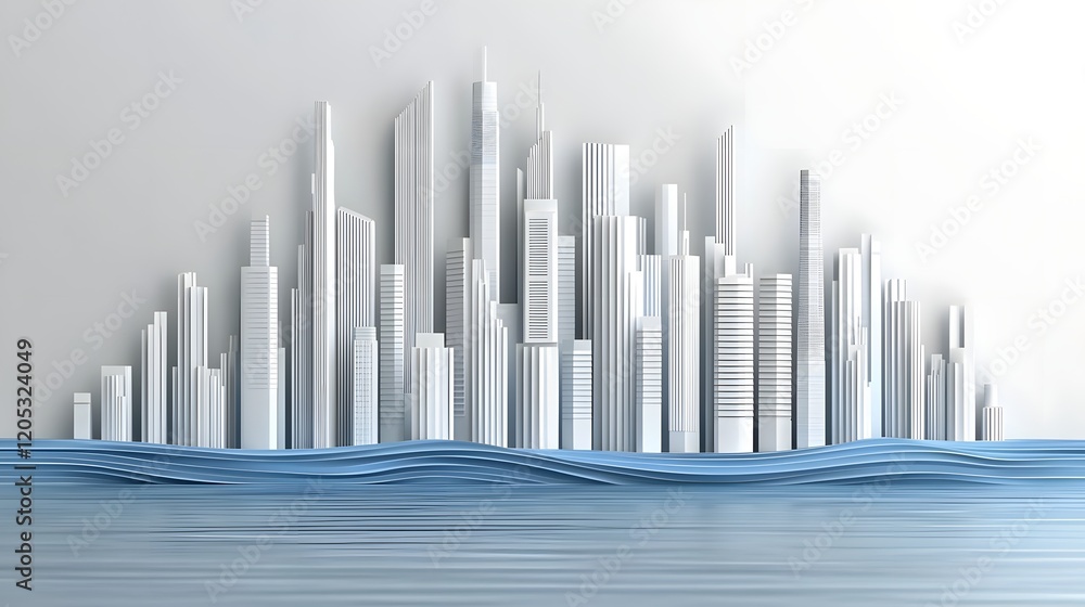 Poster modern business communication and data analytics background with upward trending graphs and icons