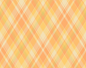 Argyle pattern of geometric rhombus. Harlequin check wallpaper design. Classic diamond shaped textile material for web background, print fabric clothing, sweater, wrapping paper, gift card, invitation