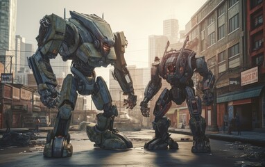 Giant Robots in the City