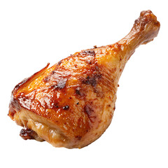 roasted chicken isolated on white background