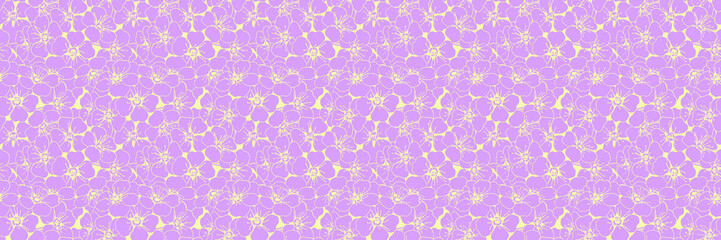 Lovely lilac floral pattern.  Perfect for textile design, wallpaper, or springthemed projects.  Elegant and delicate, this seamless design offers a soft, romantic aesthetic.