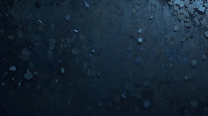 A textured dark blue surface with scattered lighter droplets, resembling water or moisture.