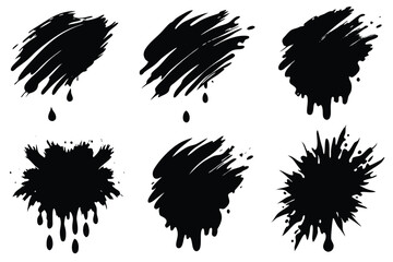 paint brush templates grunge dark black sketch