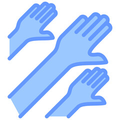 Obraz premium Outreach Blue Icon