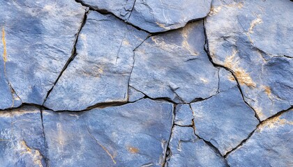 Obraz premium Close-up of Natural Bluestone Surface Showcasing Unique Cleft Patterns and Colors in Stone Texture