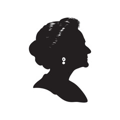 silhouette of a woman