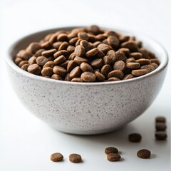 Dog Food Bowl White Surface