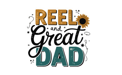 Fototapeta premium flower dad graphic for t-shirt design